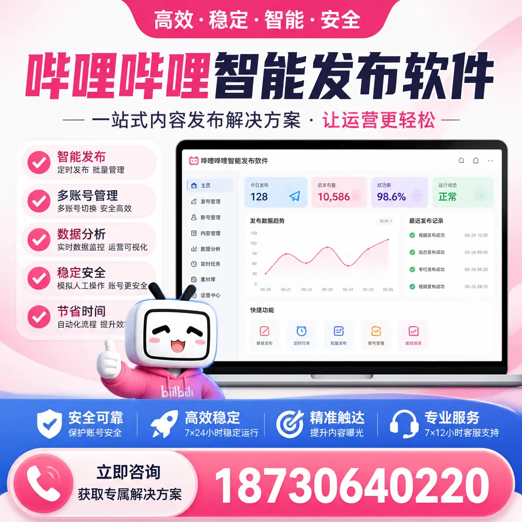 哔哩哔哩智能发布软件选型对比：哪个更适合 安阳 的你？