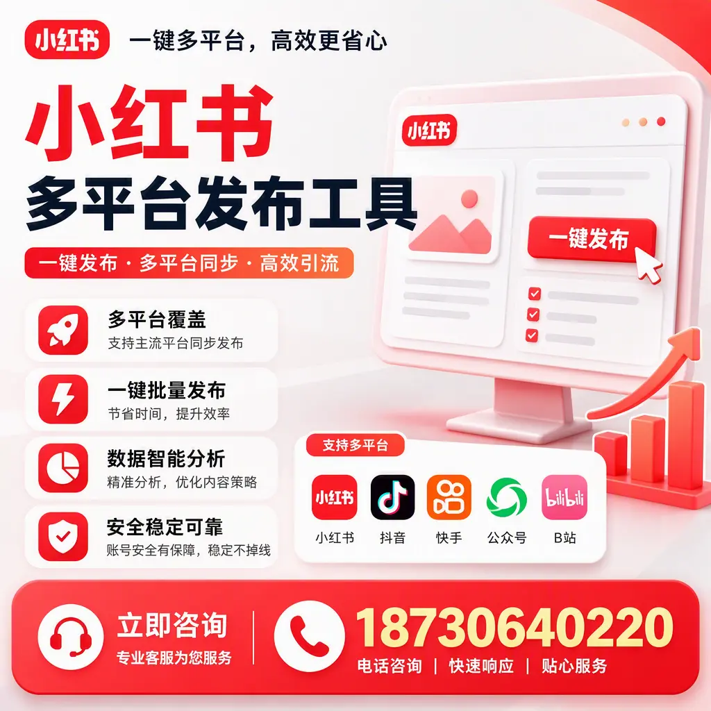 小红书多平台发布工具在 安阳 的应用与优势解析